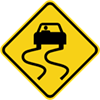 Slippery-road-sign